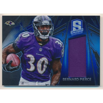 2013 Panini Spectra Materials Spectra Blue #12 Bernard Pierce/99
