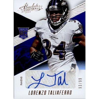 2014 Absolute Spectrum Silver #165 Lorenzo Taliaferro AU
