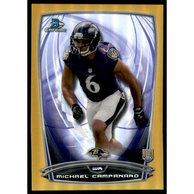 2014 Bowman Chrome Gold Refractors #174 Michael Campanaro