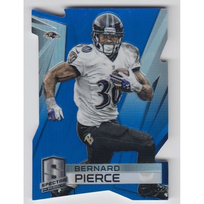 2014 Panini Spectra Prizms Blue Die Cut #118 Bernard Pierce