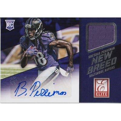 2015 Donruss Elite Inserts New Breed Jerseys Autographs #NBABRP Breshad Perriman
