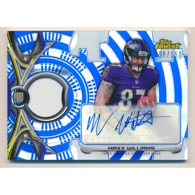 2015 Finest Rookie Patch Autographs Blue Refractors #RRAPMW Maxx Williams