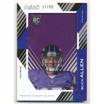 2015 Panini Clear Vision Rookie Clear Cloth Jerseys #RCCBA Buck Allen