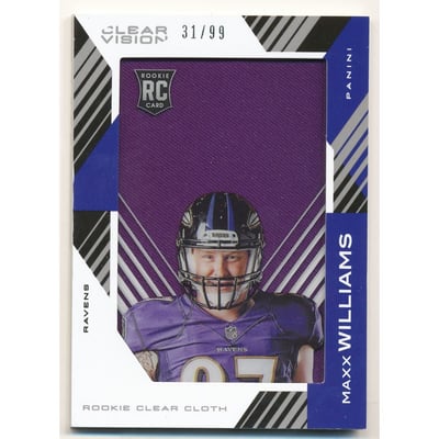2015 Panini Clear Vision Rookie Clear Cloth Jerseys #RCCMW Maxx Williams