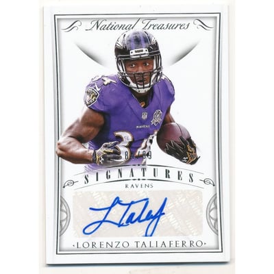 2015 Panini National Treasures Signatures #SIGLT Lorenzo Taliaferro/99