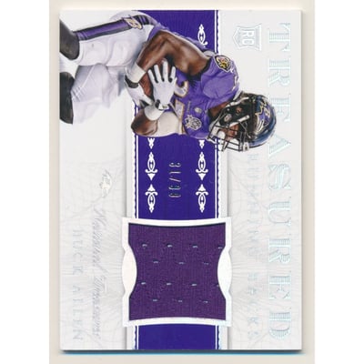 2015 Panini National Treasures Treasured Running Backs Materials #TRBBA Buck Allen/99