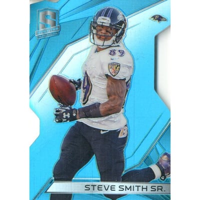 2015 Panini Spectra Neon Blue Die Cut #103A Steve Smith BALT