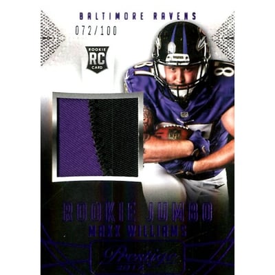 2015 Prestige Rookie Jumbo Jerseys Patch Purple #RJJMW Maxx Williams