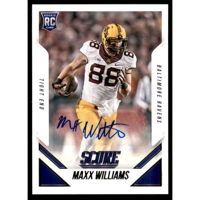 2015 Score Rookie Autographs #398 Maxx Williams