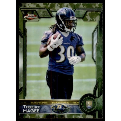 2015 Topps Chrome Mini Camo Refractors #128 Terrence Magee
