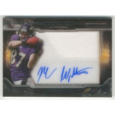 2015 Topps Strata Clear Cut Rookie Relic Autographs #CCAPMW Maxx Williams