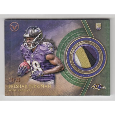 2015 Topps Valor Patches Discipline #VPBP Breshad Perriman