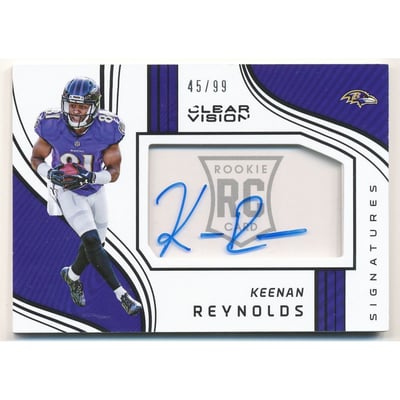 2016 Panini Clear Vision Rookie Clear Vision Autographs #14 Keenan Reynolds/99