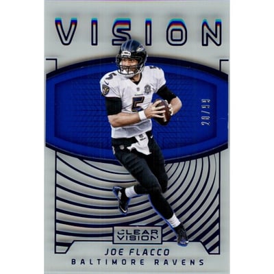 2016 Panini Clear Vision Vision Blue #13 Joe Flacco