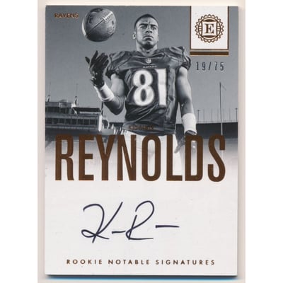 2016 Panini Encased Rookie Notable Signatures #27 Keenan Reynolds/75