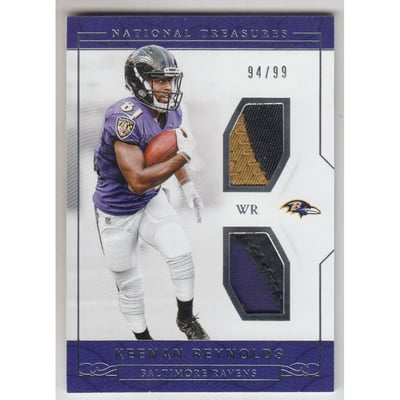 2016 Panini National Treasures Rookie Dual Materials #27 Keenan Reynolds