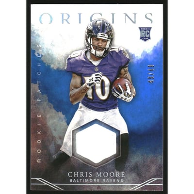 2016 Panini Origins Rookie Patches Blue #23 Chris Moore