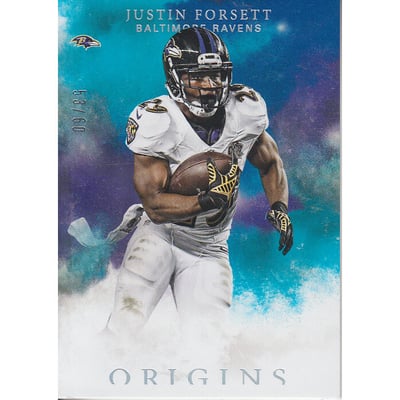 2016 Panini Origins Turquoise #12 Justin Forsett