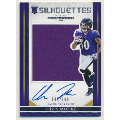 2016 Panini Preferred #90 Chris Moore SL JSY AU/199 RC