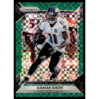 2016 Panini Prizm Prizms Green Power #48 Kamar Aiken