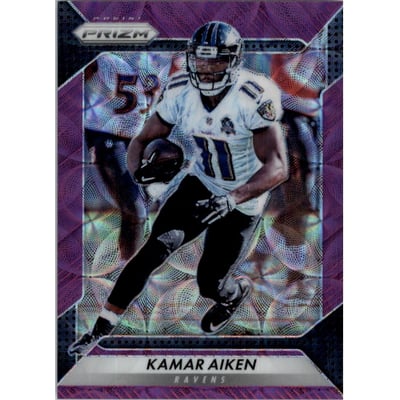 2016 Panini Prizm Prizms Purple Scope #48 Kamar Aiken