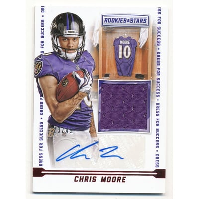 2016 Rookies and Stars Dress for Success Jersey Autographs #23 Chris Moore