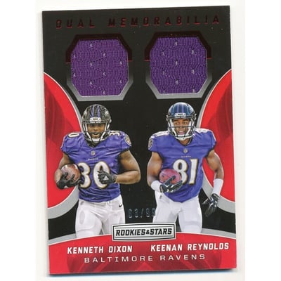 2016 Rookies and Stars Dual Jerseys #15 Keenan Reynolds/Kenneth Dixon