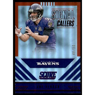 2016 Score Signal Callers Jumbo Red #3 Joe Flacco