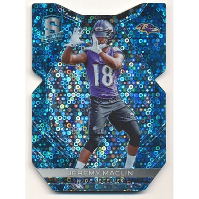 2017 Panini Spectra Neon Blue Die Cut #84 Jeremy Maclin
