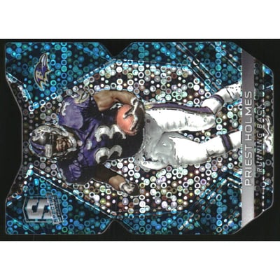 2017 Panini Spectra Neon Blue Die Cut #85A Priest Holmes