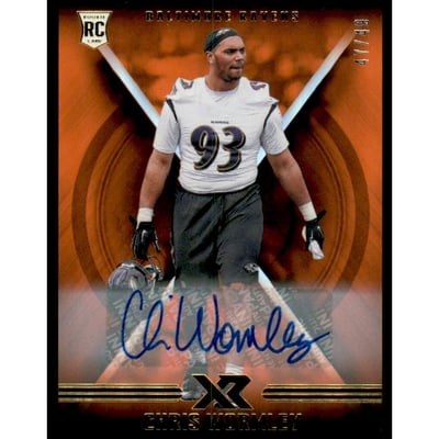 2017 Panini XR Autographs Orange #158 Chris Wormley