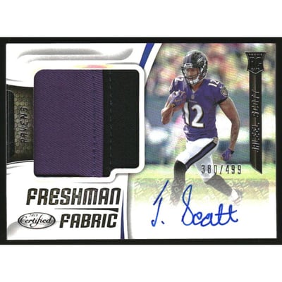 2018 Certified #208 Jaleel Scott JSY AU/499 RC