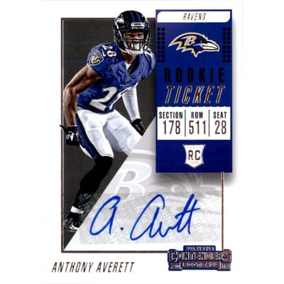 2018 Panini Contenders #277 Anthony Averett AU