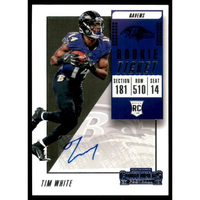 2018 Panini Contenders #323 Tim White AU RC