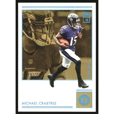 2018 Panini Encased Sapphire #14 Michael Crabtree/25