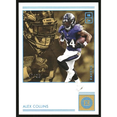 2018 Panini Encased Sapphire #15 Alex Collins/25