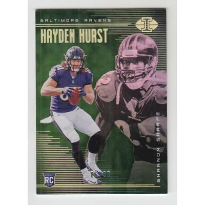 2018 Panini Illusions Green #13 Hayden Hurst/Shannon Sharpe