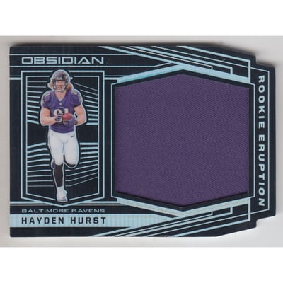 2018 Panini Obsidian Rookie Eruption Materials #15 Hayden Hurst