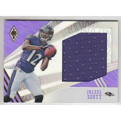 2018 Panini Phoenix Rookie Jumbo Jerseys Purple #31 Jaleel Scott