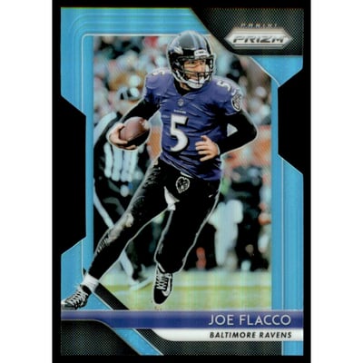 2018 Panini Prizm Prizms Light Blue #181 Joe Flacco