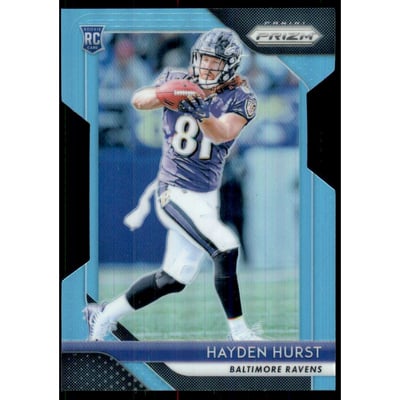 2018 Panini Prizm Prizms Light Blue #208 Hayden Hurst