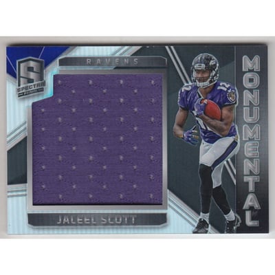 2018 Panini Spectra Monumental Memorabilia #36 Jaleel Scott