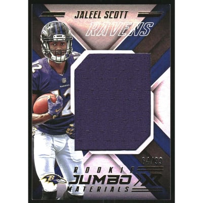 2018 Panini XR Rookie Jumbo Materials #35 Jaleel Scott