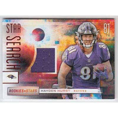 2018 Rookies and Stars Star Search Jerseys #8 Hayden Hurst