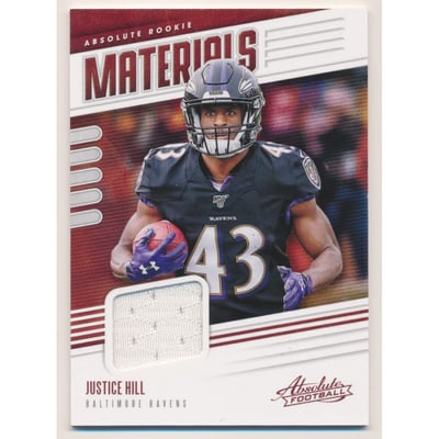 2019 Absolute Absolute Rookie Materials #25 Justice Hill