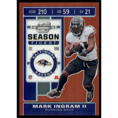 2019 Panini Contenders Optic Red #16 Mark Ingram II