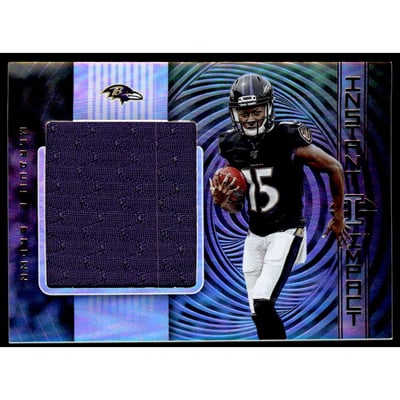 2019 Panini Illusions Instant Impact Jerseys #21 Marquise Brown