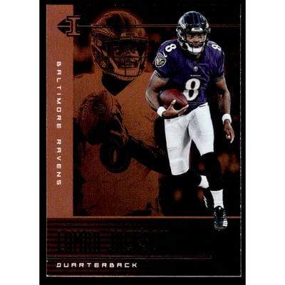 2019 Panini Illusions Trophy Collection Orange #60 Lamar Jackson