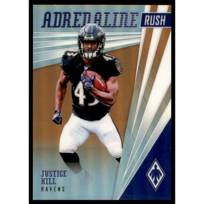 2019 Panini Phoenix Adrenaline Rush Orange #4 Justice Hill