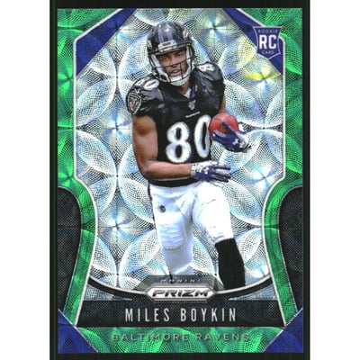 2019 Panini Prizm Prizms Green Scope #351 Miles Boykin